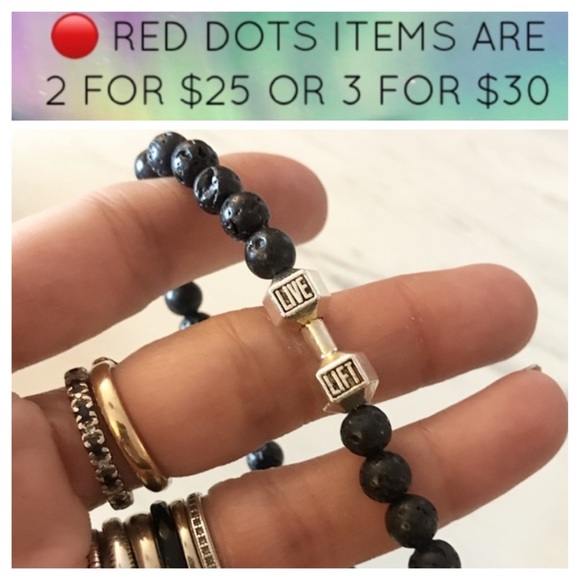 Silverskylight Other - 🔴SALE !Men or women Lava rock barbell bracelet